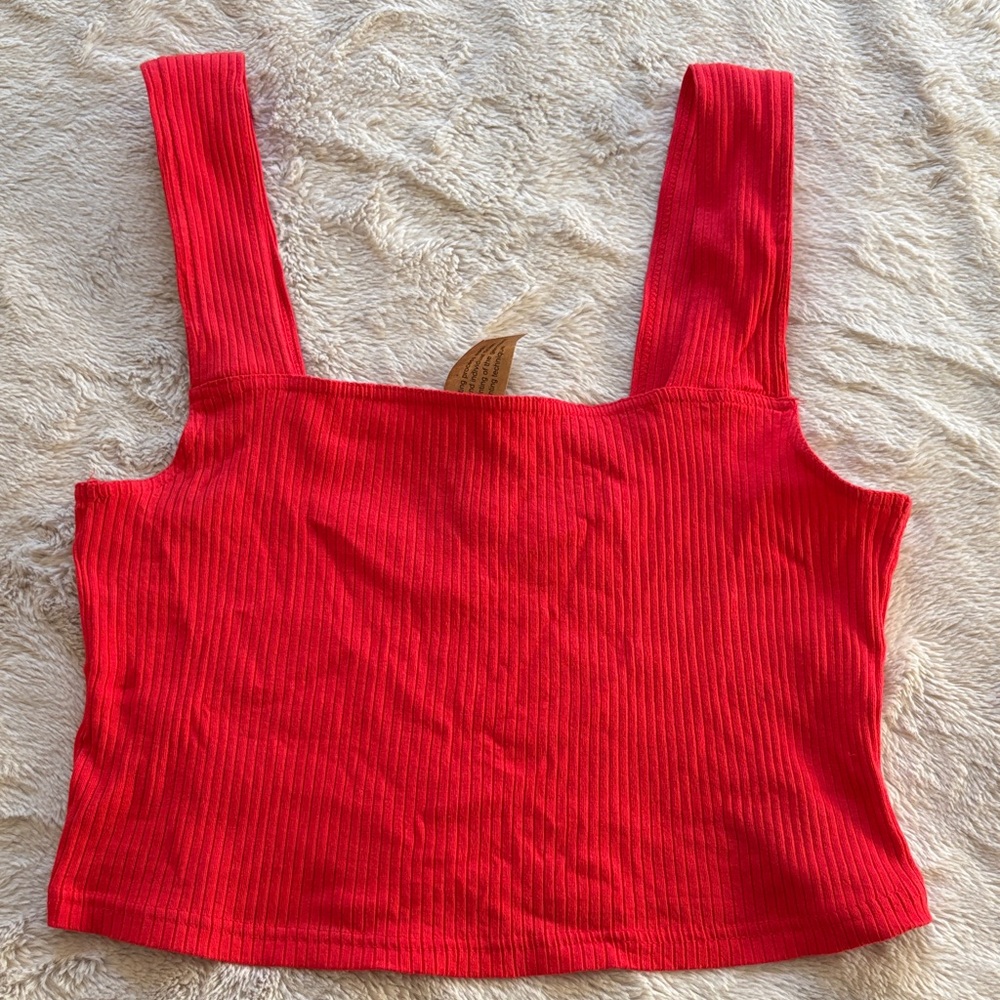 Adore Me Scarlet Ribbed Tank Top